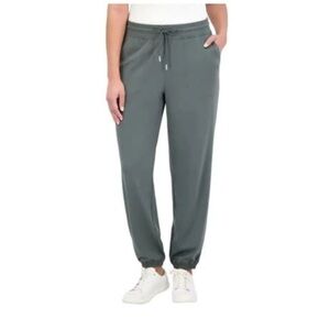 Sage Collective Women's Stretch Relaxed Jogger Pant with Pockets L Green